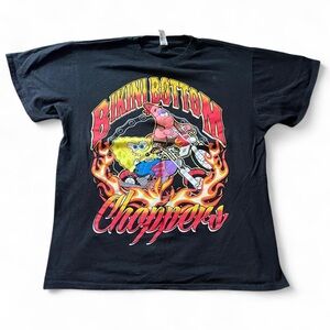 Black Bikini Bottom Choppers Graphic Tee